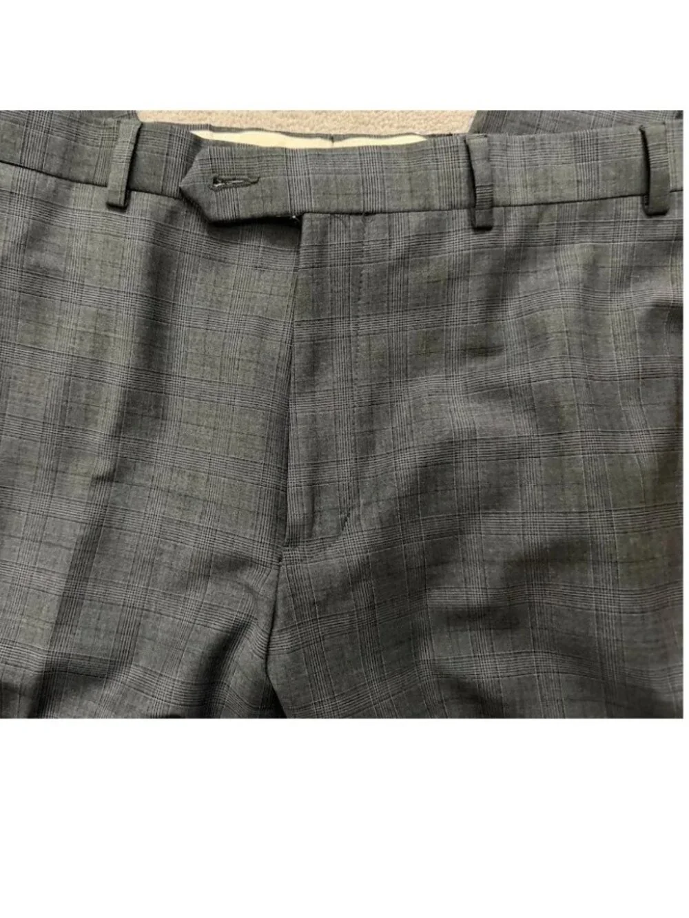 Brooks Brothers 346 Mens 43RG Gray Plaid Wool Blend 2 Piece Suit Fitzgerald Fit